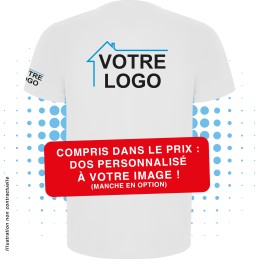 Tee-shirt Sport Course des Lumières - Dos personnalisé à votre image